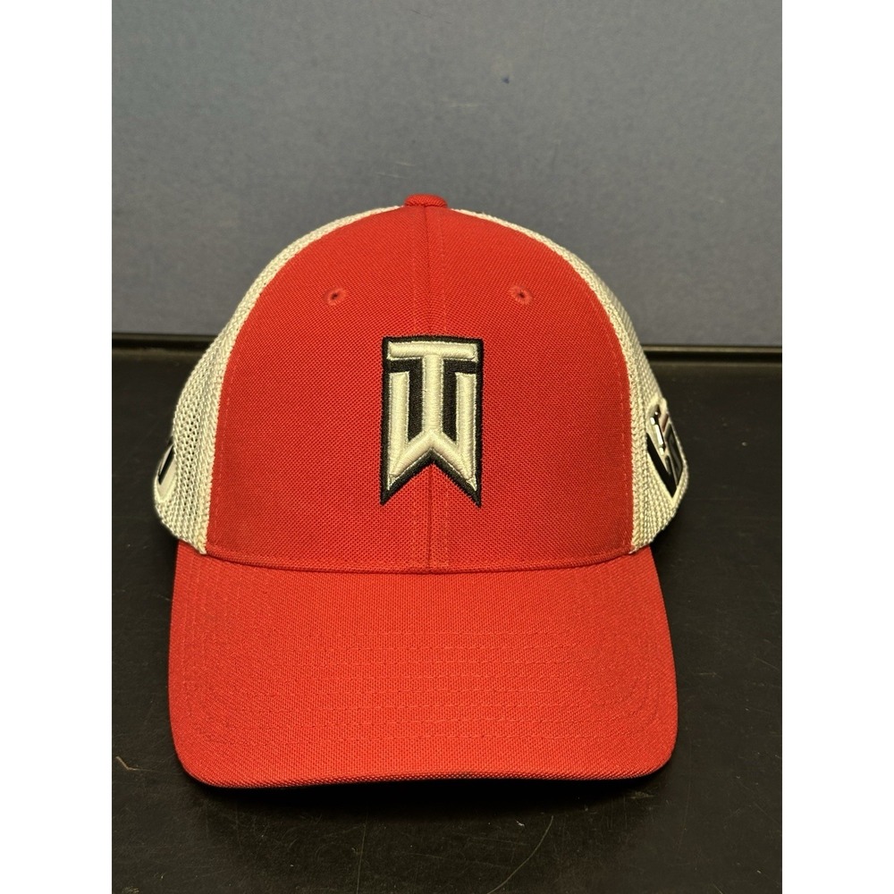 Tiger‎ Woods Golf Hat Cap TW 'VR' '20XI' Mesh Red 510607-694 2013 NIKE M/L Rare